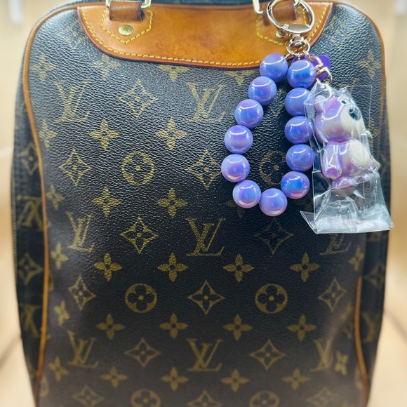 🥰Purple Bear Keychain with Beaded Bracelet - Picture 9 of 12